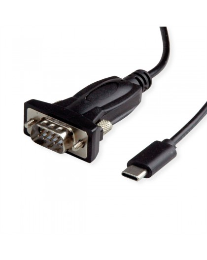 VALUE USB - Serial Converter Cable Type C - RS232 black 1.8m