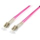 Equip LWL Patch Cable LC-LC 3.00m Multimode Duplex OM4 violet Polyb