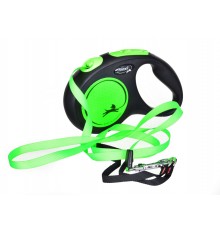 FLEXI New Neon M - retractable leash - 5 m