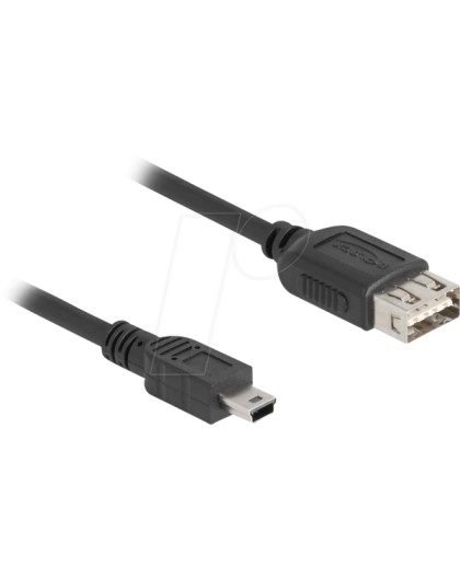 Delock USB 2.0 Cable USB Type Mini-B Plug to EASY USB Type-A Bu
