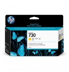 HP 730 130 ml tintes dzeltenā krāsā