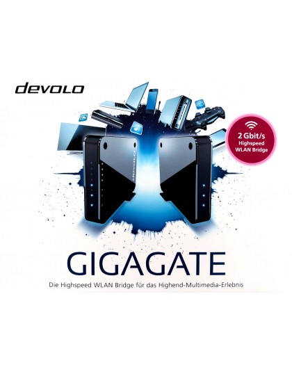 Devolo GigaGate Starter Kit 2-Pack High Speed WLAN Bridge Repeater