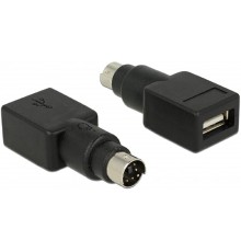 DELOCK adapteris PS/2 spraudnis USB Type-A ligzdai