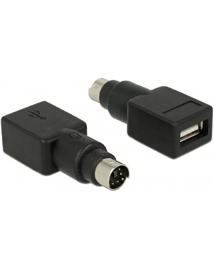DELOCK Adapter PS/2 pistik USB Typ-A pesa