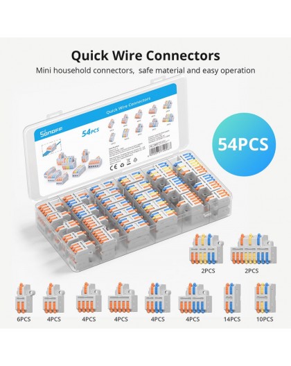 Wire Splicing Connector pack Sonoff (54 pcs)