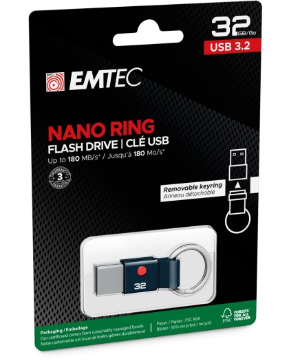 Emtec USB3.2 Nano Ring T100 128GB