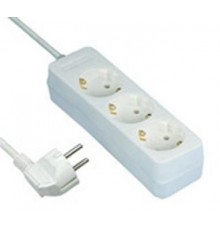 REV Socket line 3-fold 1,4 m white