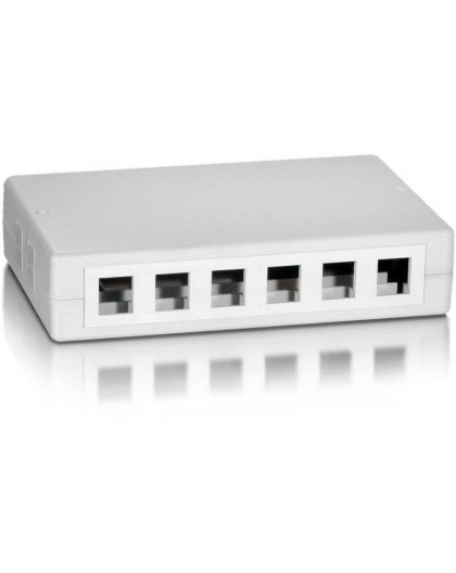 Equip Surface Mount Box 12x Keystone Jack white