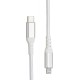 Fuj:tech Lightning - USB-C cable, 2 m, white