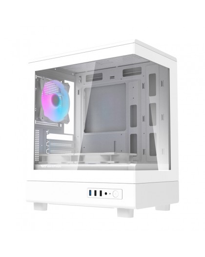 Darkflash DB330M computer case + 3 fans (white)