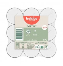 Bolsius Tējas Sveces Baltas 27gab