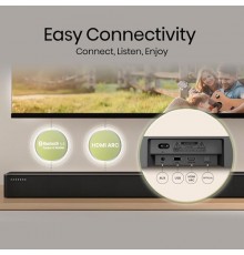 Hisense HS2100 (melna, Bluetooth, HDMI (ARC), USB)