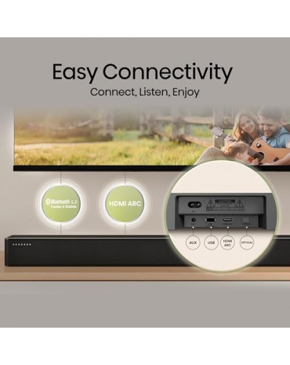 Hisense HS2100 (black, Bluetooth, HDMI (ARC), USB)