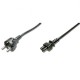 DIGITUS German Network Connection Cable, 1.2m, black
