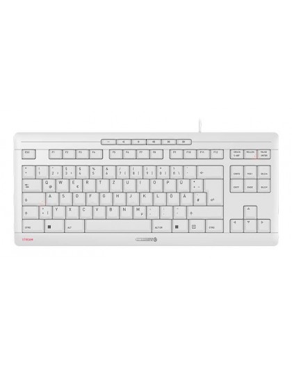 CHERRY STREAM TKL keyboard Universal USB QWERTZ German White