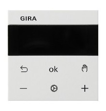 Gira S3000 Room Temperature Controller Bluetooth System 55 Pure White Glossy
