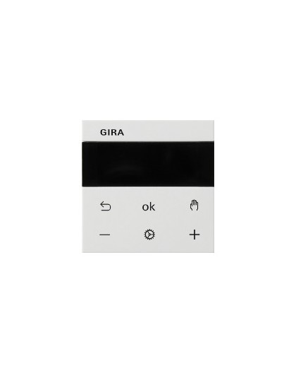 Gira S3000 Room Temperature Controller Bluetooth System 55 Pure White Glossy
