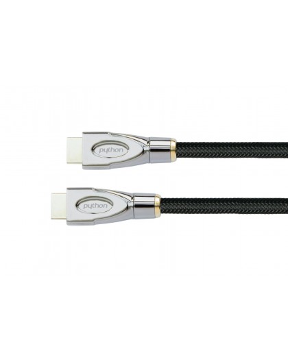 Kabelis PYTHON Python HDMI 2.1 8K UHD-2 Nylono pynės juodas 1,5m
