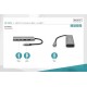 DIGITUS USB-C Hub 4-Port 3.1 - 2xUSB A 2xUSB C with internal cable
