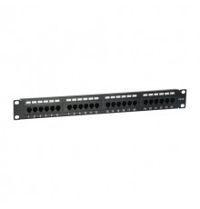 Equip Patch Panel 24x RJ45 Cat5e 19" UTP 1U black