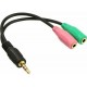 InLine 4-Pin TRRS CTIA Adapter, Black