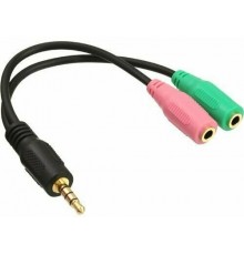 InLine 4pin TRRS CTIA -адаптер, черный