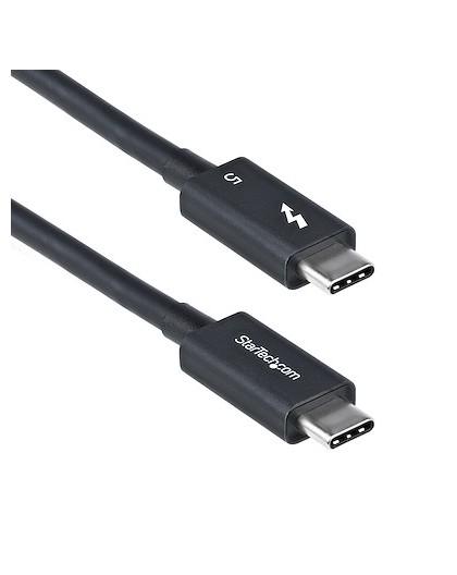 Thunderbolt kabelis 80Gbps/120Gbps (5) 1m melns