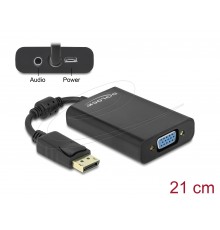 DELOCK DisplayPort 1.1 Male to VGA Female Adapter Cable + Audio
