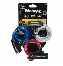 3x1 Master Lock 8mm Cable Lock 8127EURTRI