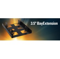 Sharkoon 3,5" BayExtension (melnā krāsā)