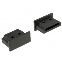 DELOCK Dust Protection for HDMI A Socket without Grip 10 Pieces Black