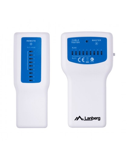 Lanberg NT-0402 network cable tester PoE tester Blue, White