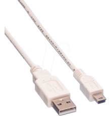 USB2.0 KABEL A-5PINMINI 0 8M