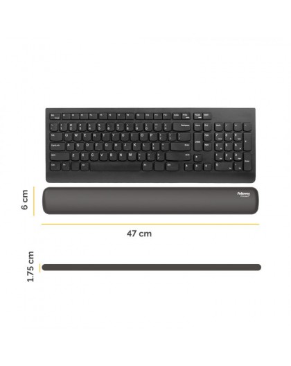 Fellowes Breyta black Keyboard Wrist Support 47 cm