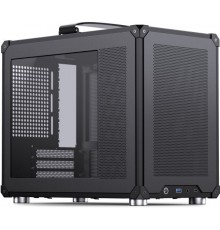 Jonsbo C6 MAX PC Case, Mini Case, Micro-ATX, Tempered Glass - black