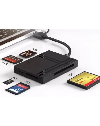 Extra Digital Memory Card Reader CF, SD, TF, MS, XD