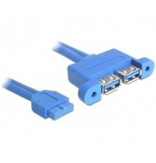 Delock USB prievadas. - USB prievadas, 0,45 m, Juoda (82941)
