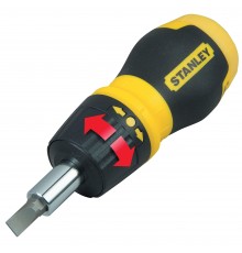 STANLEY MULTIBIT SCREWDRIVER SHORT + 7 BITS