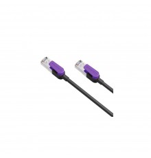 Cabletime Cat8 S/STP Cable, 8m, Black