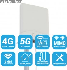 Finnsat MiMo 5G/4G/3G/2G -diversantā antenna