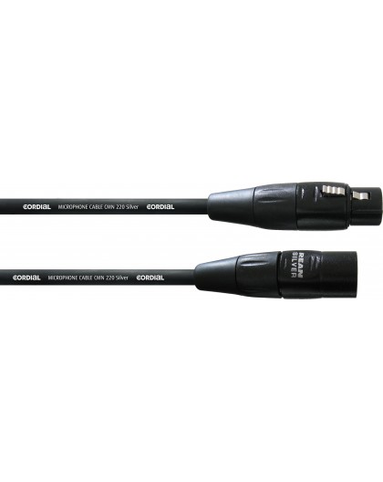 Cordial Silver Line -XLR - XLR Microphone Cable, 5 m