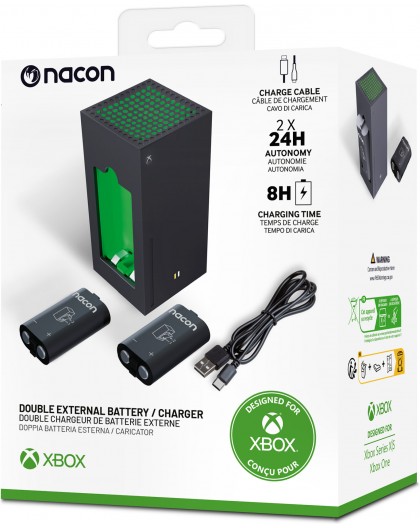Nacon Double External Battery Pack + Charger, Xbox