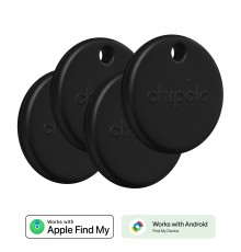 Chipolo POP tracking device 4-pack, black