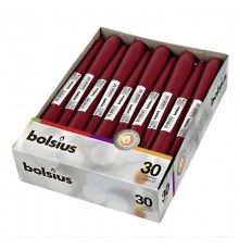 Bolsius Table Candle 245/24mm Dark Red 1pc