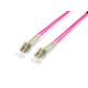 Equip LWL Patch Cable LC-LC 1.00m Multimode Duplex OM4 violet Polyb