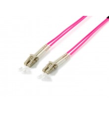 Equip LWL Patch Cable LC-LC 1.00m Multimode Duplex OM4 violet Polyb
