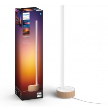 Philips Hue Gradient Signe oak smart table lamp, oak/white