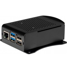 Raspberry Pi -aluminum case with fan, Raspberry Pi 5 B, black
