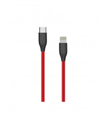 Extra Digital USB Type C - Lightning silikoonkaabel, 1m (punane)
