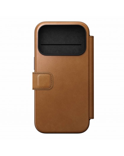 Nomad Modern Leather Folio iPhone 17 Pro English Tan